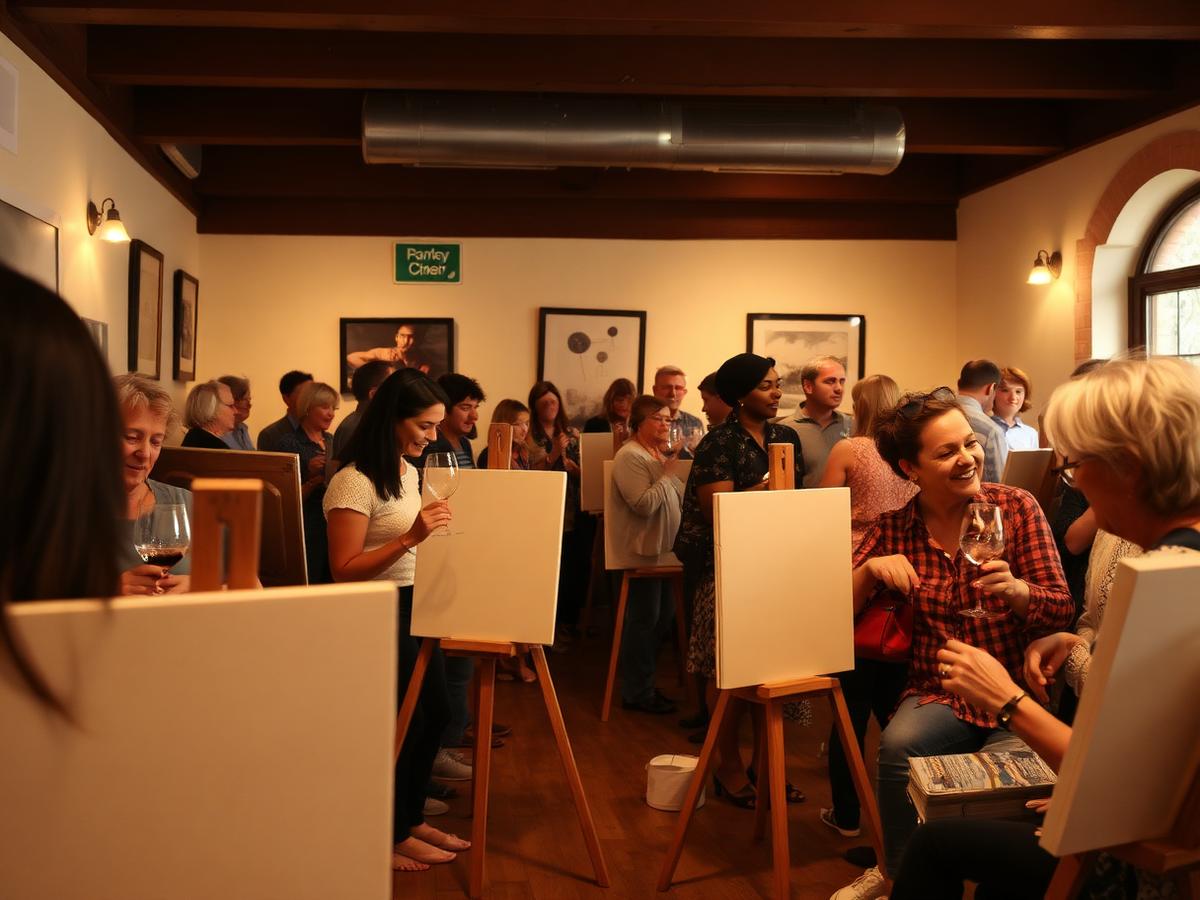 Paint and Sip at HEIR Cafe & Events